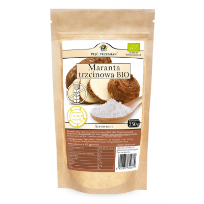 MARANTA TRZCINOWA BEZGLUTENOWA BIO 250 g - PIĘĆ PRZEMIAN