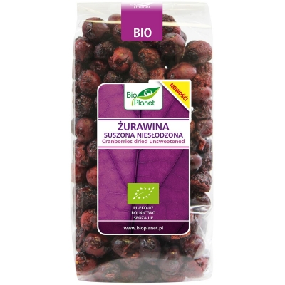 ŻURAWINA SUSZONA NIESŁODZONA BIO 50 g - BIO PLANET