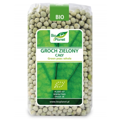 GROCH ZIELONY CAŁY BIO 500 g - BIO PLANET