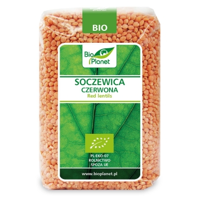 SOCZEWICA CZERWONA BIO 500 g - BIO PLANET