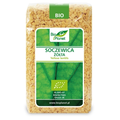 SOCZEWICA ŻÓŁTA BIO 500 g - BIO PLANET