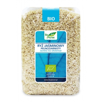 RYŻ JAŚMINOWY PEŁNOZIARNISTY BIO 1 kg - BIO PLANET