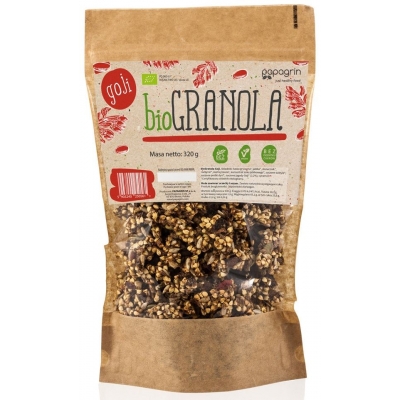 GRANOLA Z GOJI BEZGLUTENOWA BIO 320 g - PAPAGRIN