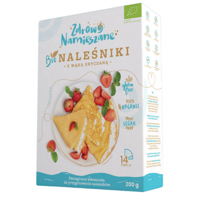 MIESZANKA NA NALEŚNIKI Z MĄKĄ GRYCZANĄ BEZGLUTENOWA BIO 200 g - ZDROWO NAMIESZANE