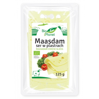 SER MAASDAM PLASTRY BIO 125 g - BIO PLANET