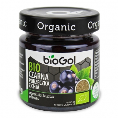 MUS CZARNA PORZECZKA Z CHIA BIO 200 g - BIOGOL