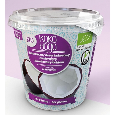 DESER KOKOSOWY BEZGLUTENOWY BIO 160 g - JE MY YOGO