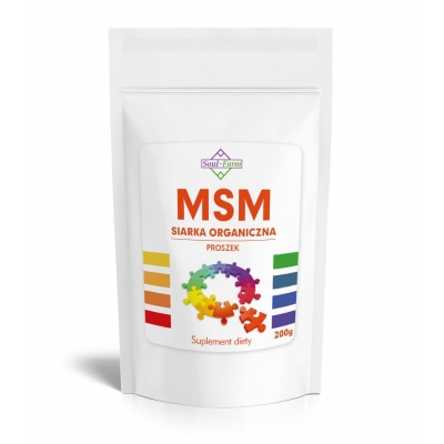 MSM SIARKA ORGANICZNA PROSZEK 200 g (1000 mg) - SOUL FARM