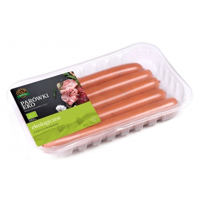 PARÓWKI WIEPRZOWE BIO 320 g (5 sztuk) - WASĄG (NA ZAMÓWIENIE)
