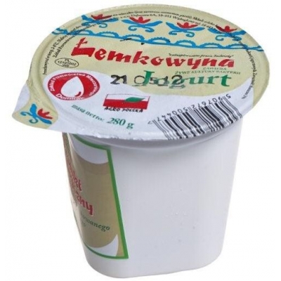 JOGURT NATURALNY BIO 280 g - ŁEMKOWYNA