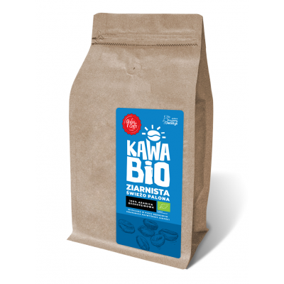 KAWA ZIARNISTA BEZKOFEINOWA ARABICA 100 % BIO 250 g - QUBA CAFFE