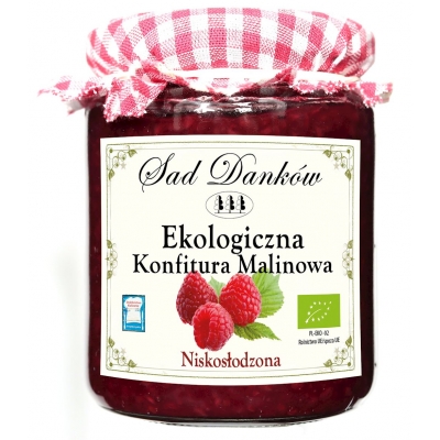 MALINA 80 % Z CUKREM TRZCINOWYM BIO 270 g - SAD DANKÓW