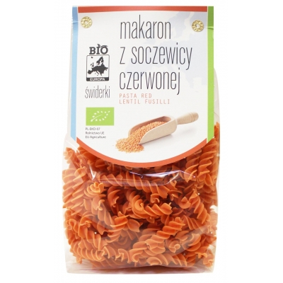 MAKARON (Z SOCZEWICY CZERWONEJ) ŚWIDERKI BIO 250 g - BIO PLANET