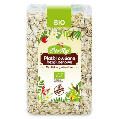 PŁATKI OWSIANE BEZGLUTENOWE BIO 350 g - BIO RAJ