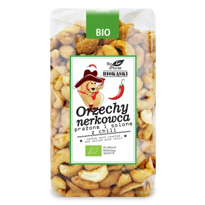 ORZECHY NERKOWCA PRAŻONE I SOLONE Z CHILI BIO 350 g - BIO PLANET