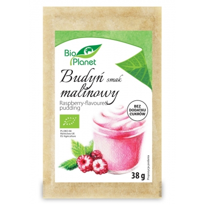 BUDYŃ O SMAKU MALINOWYM BIO 38 g - BIO PLANET