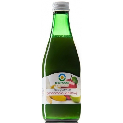 SOK JABŁKOWO - BANANOWY NFC BEZGLUTENOWY BIO 300 ml - BIO FOOD