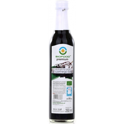 SYROP Z CZARNEGO BZU BIO 250 ml - BIO FOOD