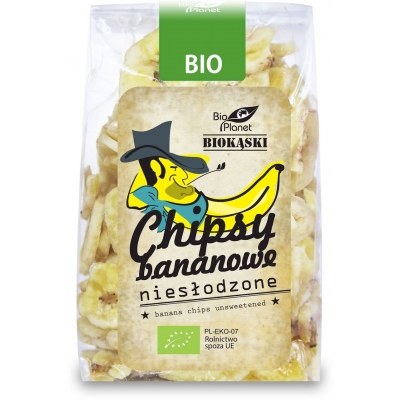 CHIPSY BANANOWE NIESŁODZONE BIO 150 g - BIO PLANET