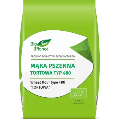 MĄKA PSZENNA TORTOWA TYP 480 BIO 1 kg - BIO PLANET