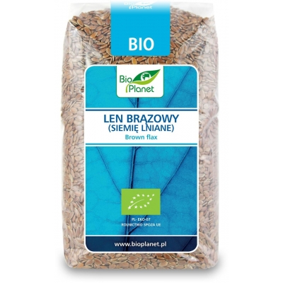 LEN BRĄZOWY (SIEMIĘ LNIANE) BIO 400 g - BIO PLANET