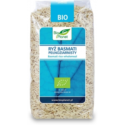 RYŻ BASMATI PEŁNOZIARNISTY BIO 500 g - BIO PLANET