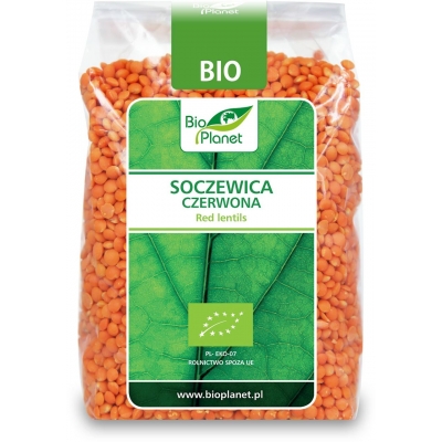 SOCZEWICA CZERWONA BIO 400 g - BIO PLANET