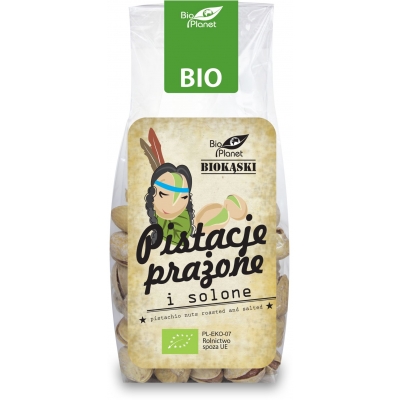 PISTACJE PRAŻONE I SOLONE BIO 100 g - BIO PLANET