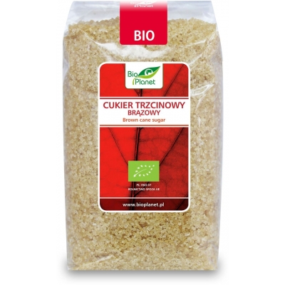 CUKIER TRZCINOWY BRĄZOWY DEMERARA BIO 500 g - BIO PLANET