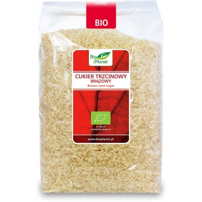 CUKIER TRZCINOWY BRĄZOWY DEMERARA BIO 1 kg - BIO PLANET