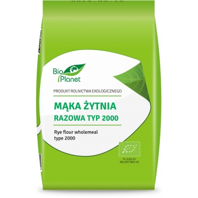 MĄKA ŻYTNIA RAZOWA TYP 2000 BIO 1 kg - BIO PLANET