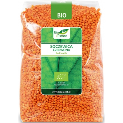 SOCZEWICA CZERWONA BIO 1 kg - BIO PLANET