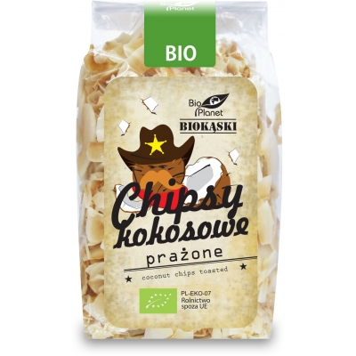 CHIPSY KOKOSOWE PRAŻONE BIO 150 g - BIO PLANET