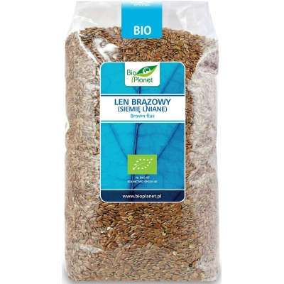 LEN BRĄZOWY (SIEMIĘ LNIANE) BIO 1 kg - BIO PLANET