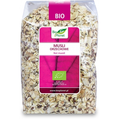 MUSLI ORZECHOWE BIO 600 g - BIO PLANET