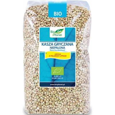 KASZA GRYCZANA NIEPALONA BEZGLUTENOWA BIO 1 kg - BIO PLANET