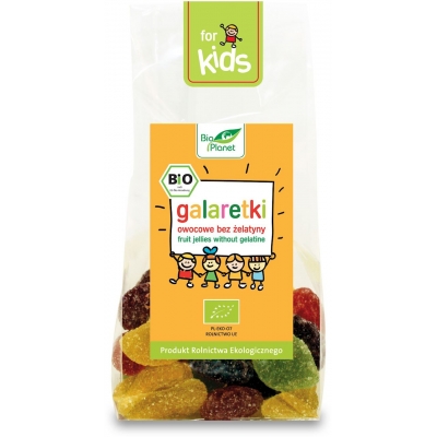 GALARETKI OWOCOWE BEZ ŻELATYNY BEZGLUTENOWE BIO 100 g - BIO PLANET