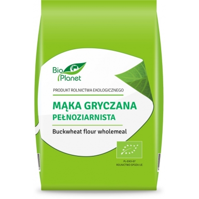 MĄKA GRYCZANA PEŁNOZIARNISTA BIO 500 g - BIO PLANET