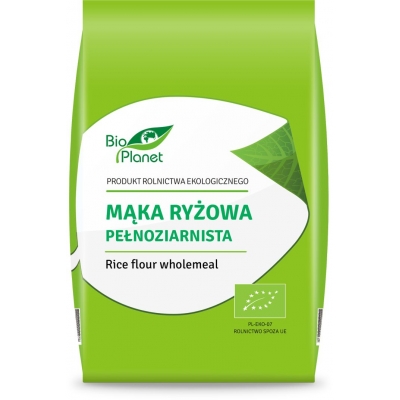 MĄKA RYŻOWA PEŁNOZIARNISTA BIO 500 g - BIO PLANET