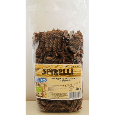 MAKARON (ORKISZOWY RAZOWY) SPIRELLI BIO 400 g - NIRO