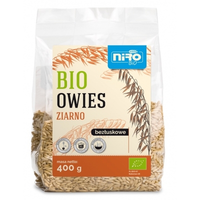 OWIES ZIARNO BEZŁUSKOWE BIO 400 g - NIRO