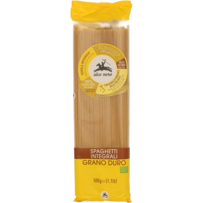 MAKARON (SEMOLINOWY RAZOWY) SPAGHETTI BIO 500 g - ALCE NERO