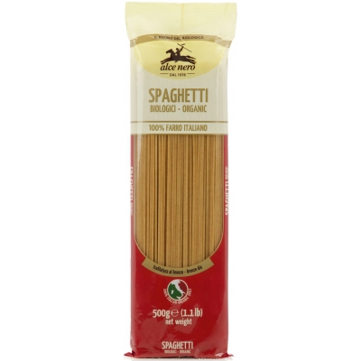 MAKARON (Z PŁASKURKI) SPAGHETTI BIO 500 g - ALCE NERO