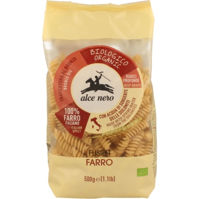 MAKARON (Z PŁASKURKI) FUSILLI BIO 500 g - ALCE NERO