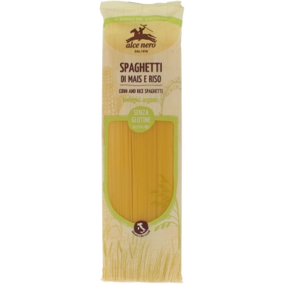 MAKARON (KUKURYDZIANO - RYŻOWY) SPAGHETTI BEZGLUTENOWY BIO 250 g - ALCE NERO