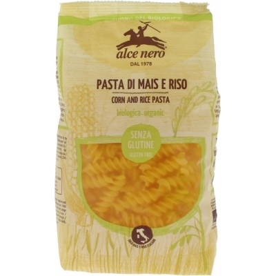 MAKARON (KUKURYDZIANO - RYŻOWY) FUSILLI BEZGLUTENOWY BIO 250 g - ALCE NERO