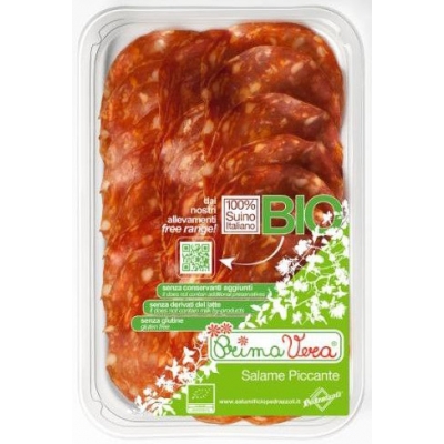 SALAMI PICCANTE PLASTRY BEZGLUTENOWE BIO 70 g - PRIMAVERA