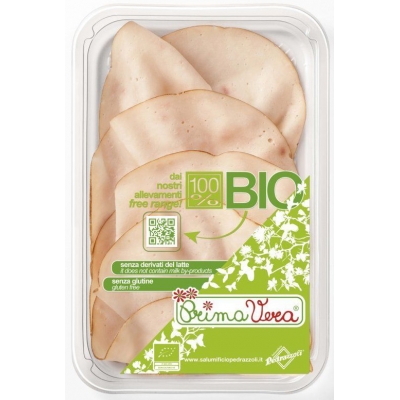 PIERŚ Z INDYKA GOTOWANA PLASTRY BEZGLUTENOWA BIO 70 g - PRIMAVERA