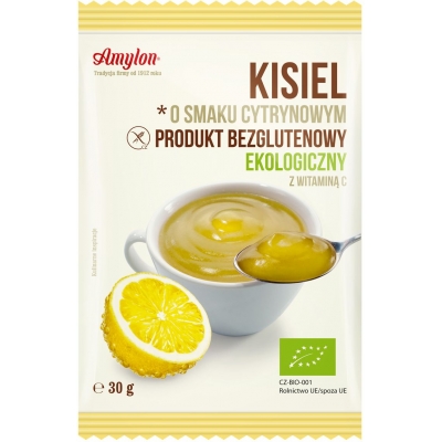 KISIEL O SMAKU CYTRYNOWYM BEZGLUTENOWY BIO 30 g - AMYLON