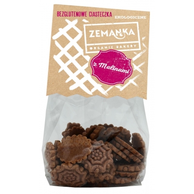 CIASTKA MALINOWE BEZGLUTENOWE BIO 100 g - ZEMANKA